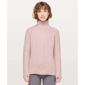 Lululemon | Bring The Cozy Turtleneck Sweater Misty Pink Size 2